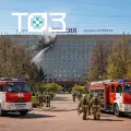 Пожарно-тактические учения в гостинице «Россия»